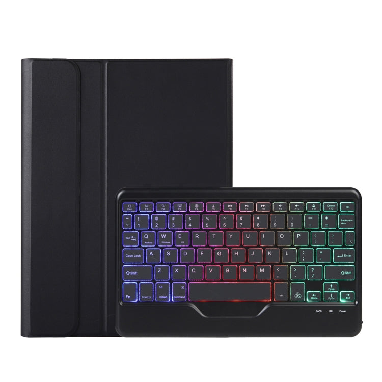 OP12-BS Lambskin Texture Ultra-thin Bluetooth Keyboard Leather Case with Backlight For OPPO Pad Air 10.4 inch(Black) - Others Keyboard by PMC TechLife | Online Shopping South Africa | PMC TechLife