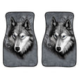 2 in 1 Universal Printing Auto Car Floor Mats Set, Style:Grey Wolf - Floor Mats by PMC TechLife | Online Shopping South Africa | PMC TechLife | Buy Now Pay Later Mobicred