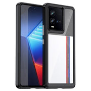 For vivo iQOO 9T Colorful Series Acrylic + TPU Phone Case(Black)