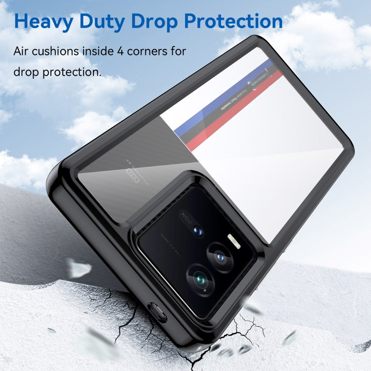 For vivo iQOO 9T Colorful Series Acrylic + TPU Phone Case(Black) - free shipping - PMC TechLife - Order now!