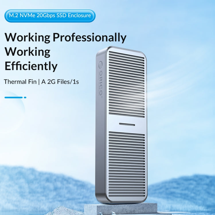 ORICO FV25C3-G2-GY 10Gbps USB3.2 Gen2 Type-C M.2 NVMe/NGFF(SATA) Dual Protocol SSD Enclosure(Grey) - free shipping - PMC Jewellery - Order now!