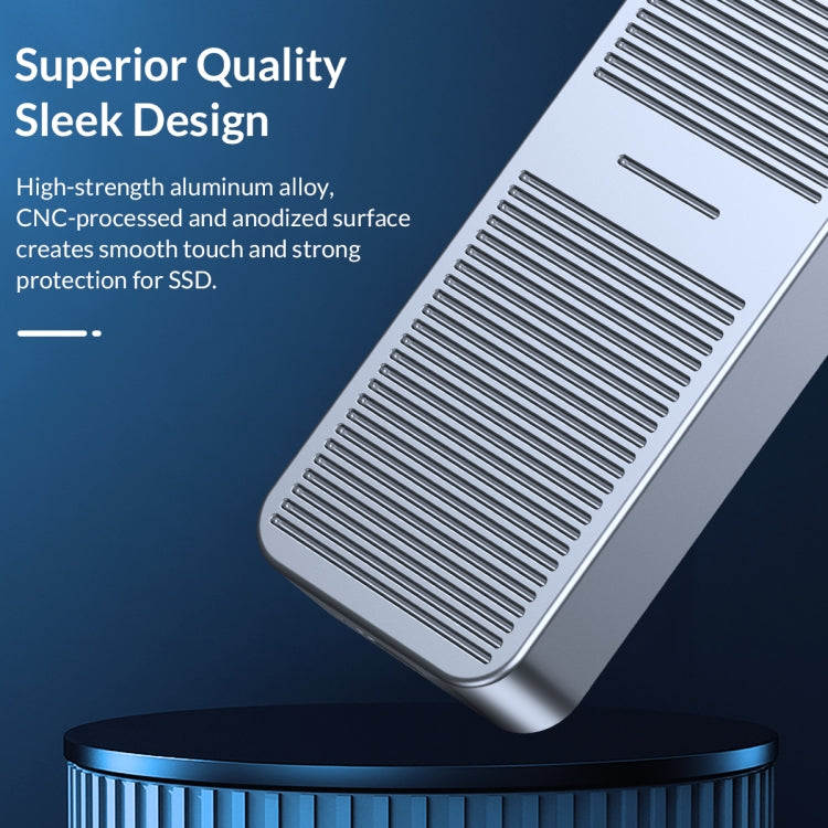 ORICO FV25C3-G2-GY 10Gbps USB3.2 Gen2 Type-C M.2 NVMe/NGFF(SATA) Dual Protocol SSD Enclosure(Grey) - free shipping - PMC Jewellery - Order now!