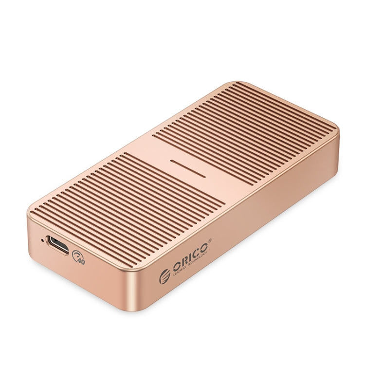 ORICO M224C3-U4-RG M.2 NVME 40Gbps SSD Enclosure(Gold) - HDD Enclosure by ORICO | Online Shopping South Africa | PMC TechLife | Buy Now Pay Later Mobicred