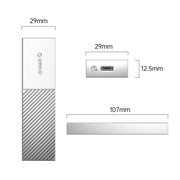 ORICO FV09C3-G2-SV 10Gbps USB3.2 Gen2 Type-C M.2 NVMe/NGFF(SATA) Dual Protocol SSD Enclosure(Silver)