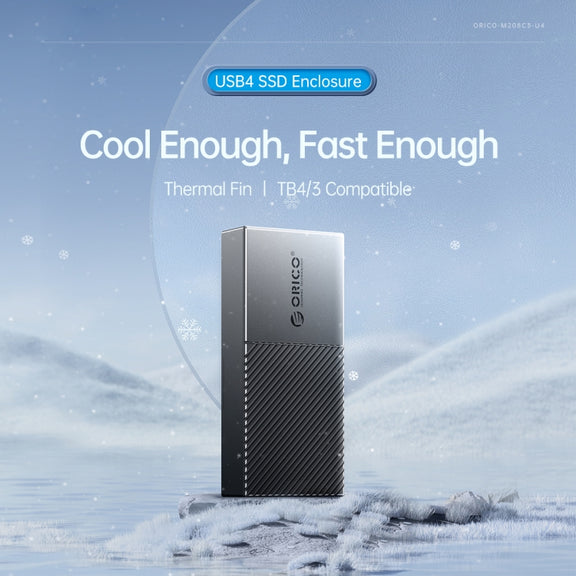 ORICO FV09C3-G2-SV 10Gbps USB3.2 Gen2 Type-C M.2 NVMe/NGFF(SATA) Dual Protocol SSD Enclosure(Silver)