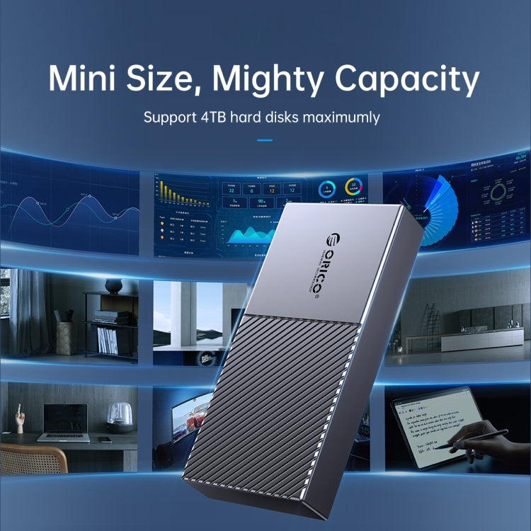 ORICO M207C3-G4-SV 20Gbps USB3.2 Gen2x2 Type-C M.2 NVMe SSD Enclosure(Silver)