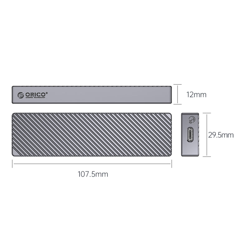 ORICO M211C3-GY M.2 NGFF SSD enclosure(Grey) - free shipping - PMC Jewellery - Order now!
