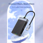 ORICO CL4D-C3 4-in-1 Type-C Multifunction Card Reader(Black)