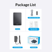 ORICO HM25U3 2.5 inch USB3.0 Micro-B Hard Drive Enclosure, Plug:US Plug(Black)