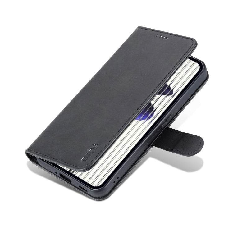 For Nothing Phone 1 AZNS Skin Feel Calf Texture Flip Leather Phone Case (Black) - Nothing Cases by AZNS | Online Shopping South Africa | PMC Jewellery | Buy Now Pay Later Mobicred