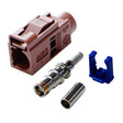 For RG174 Cable Fakra Radio Crimp Female Jack / Plug Connector with Phantom RF Coaxial(Fakra F) - GPS Accessories by PMC TechLife | Online Shopping South Africa | PMC TechLife | Buy Now Pay Later Mobicred
