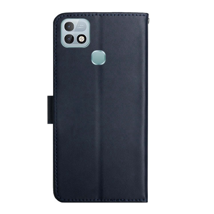 For Infinix Hot 10i/Smart 5 Pro Genuine Leather Fingerprint-proof Horizontal Flip Phone Case(Blue) - Infinix Cases by PMC TechLife | Online Shopping South Africa | PMC TechLife | Buy Now Pay Later Mobicred