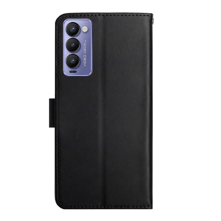 For Tecno Camon 18P Genuine Leather Fingerprint-proof Horizontal Flip Phone Case(Black) - Tecno Cases by PMC TechLife | Online Shopping South Africa | PMC TechLife | Buy Now Pay Later Mobicred