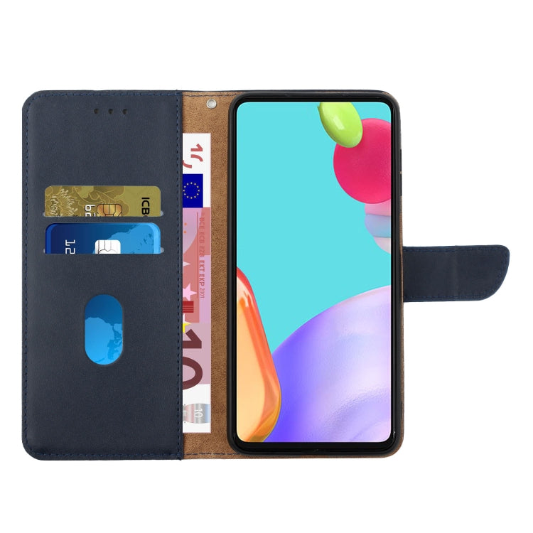 For Tecno Camon 18P Genuine Leather Fingerprint-proof Horizontal Flip Phone Case(Blue) - Tecno Cases by PMC TechLife | Online Shopping South Africa | PMC TechLife | Buy Now Pay Later Mobicred