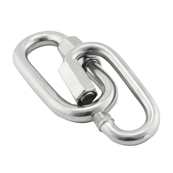 3 PCS 5mm 304 Stainless Steel Quick Connect Ring Runway Buckle