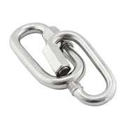 3 PCS 6mm 304 Stainless Steel Quick Connect Ring Runway Buckle