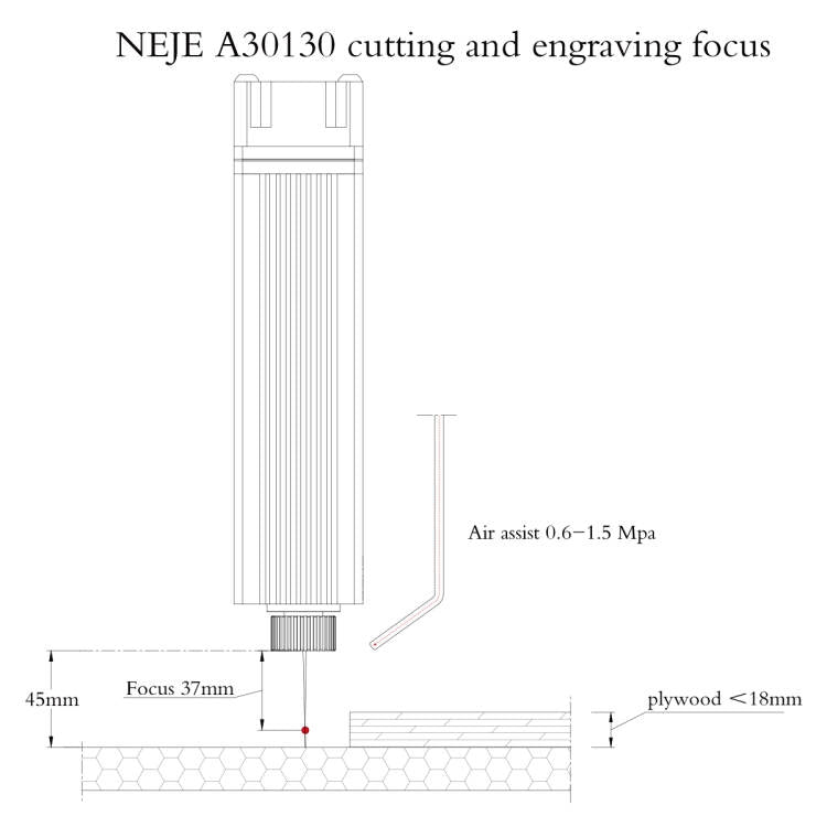 NEJE A30130 7.5W 450nm Laser Engraver Module Kits - free shipping - PMC Jewellery - Order now!