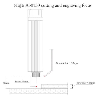 NEJE A30130 7.5W 450nm Laser Engraver Module Kits - free shipping - PMC Jewellery - Order now!