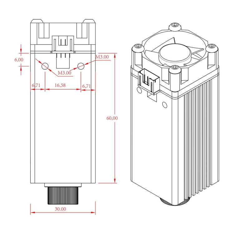 NEJE B30635 500MW 405nm Laser Engraver Module Kits - free shipping - PMC Jewellery - Order now!