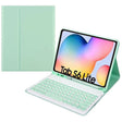 Round Cap Bluetooth Keyboard Leather Case with Pen Slot, without Touchpad For Samsung Galaxy Tab A7 10.4 2020(Green+Green Keyboard) - Samsung Keyboard by PMC TechLife | Online Shopping South Africa | PMC TechLife