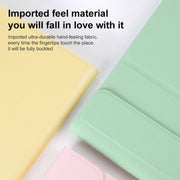 Round Cap Bluetooth Keyboard Leather Case with Pen Slot, without Touchpad For Samsung Galaxy Tab A7 10.4 2020(Gold+White Keyboard)