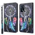 For OPPO A54 5G / A74 5G 3D Painted Leather Phone Case(Colorful Dreamcatcher) - OPPO Cases by PMC TechLife | Online Shopping South Africa | PMC TechLife