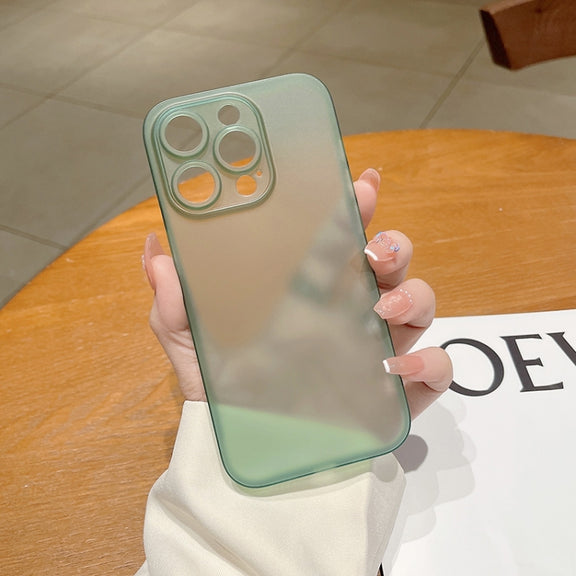 For iPhone 14 Plus Frosted PP Phone Case (Green)