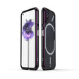 For Nothing Phone 1 Aurora Series Lens Protector + Metal Frame Protective Phone Case(Black Purple) - More Brand by PMC TechLife | Online Shopping South Africa | PMC TechLife | Buy Now Pay Later Mobicred