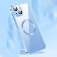 For iPhone 14 Plus Frameless Glass CD MagSafe Case (Sierra Blue) - iPhone 14 Plus Cases by PMC TechLife | Online Shopping South Africa | PMC TechLife | Buy Now Pay Later Mobicred