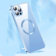For iPhone 14 Pro Frameless Glass CD MagSafe Case(Sierra Blue) - free shipping - PMC TechLife - Order now!