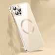 For iPhone 14 Pro Frameless Glass CD MagSafe Case(Gold) - iPhone 14 Pro Cases by PMC TechLife | Online Shopping South Africa | PMC TechLife | Buy Now Pay Later Mobicred