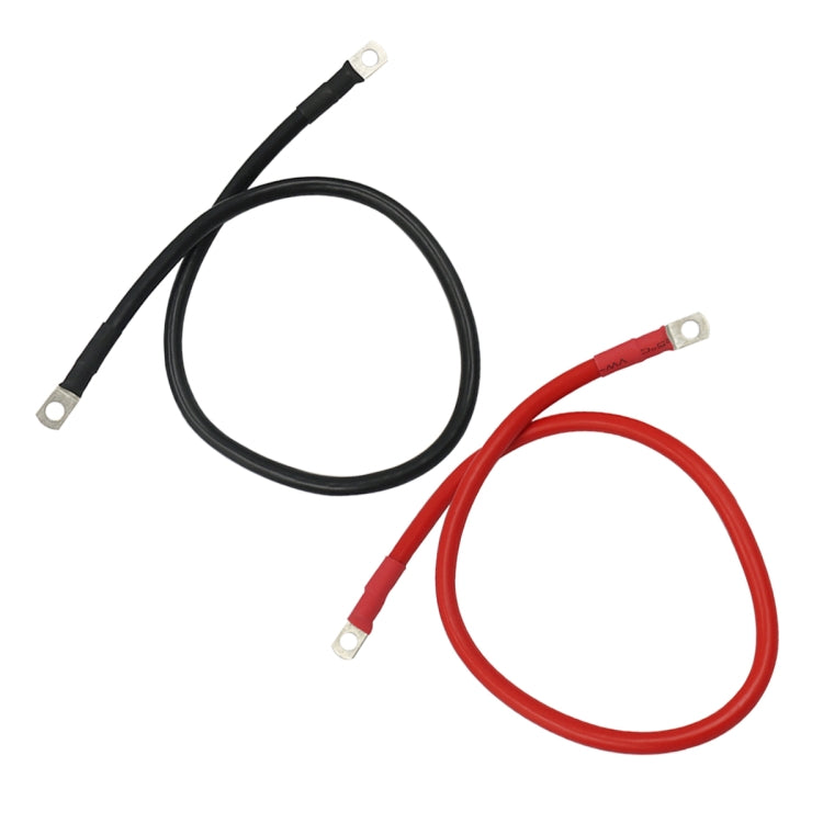 6AWG 25-10 Car 50cm Red + Black Pure Copper Battery Inverter Cable - Booster Cable & Clip by PMC Jewellery | Online Shopping South Africa | PMC Jewellery | Buy Now Pay Later Mobicred