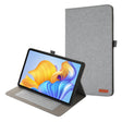 For Honor Pad 8 Fabric PU + TPU Flip Tablet Leather Case(Grey) - Honor by PMC TechLife | Online Shopping South Africa | PMC TechLife | Buy Now Pay Later Mobicred