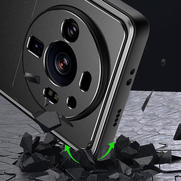 For Xiaomi 12 Pro/12S Pro Light and Shadow Series Frosted Metal Phone Case(Silver)