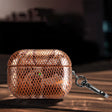 J01 Mesh Snakeskin Headphone Case For AirPods 3(Orange) - For AirPods 3 by PMc TechLife | Online Shopping South Africa | PMc TechLife | Buy Now Pay Later Mobicred