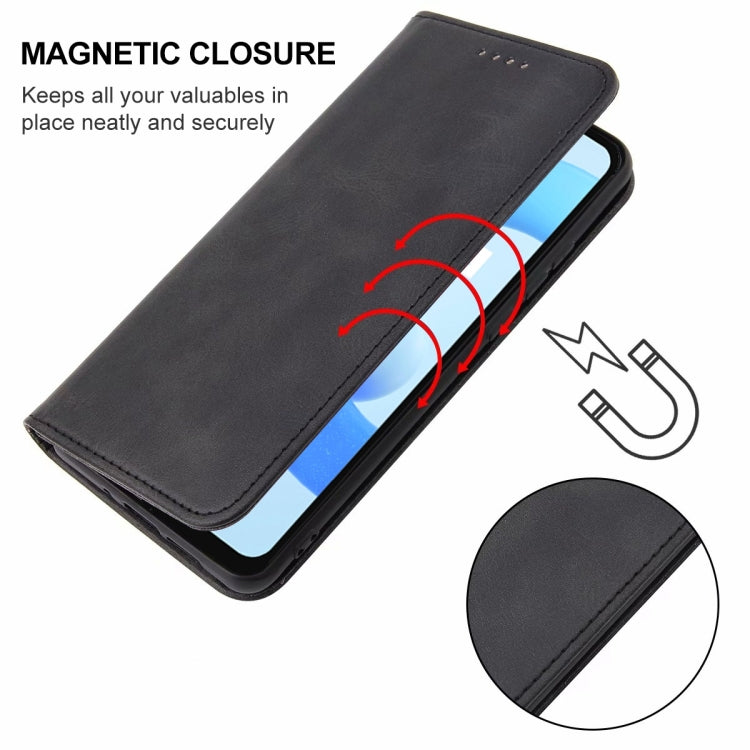 For Realme C11 2021 Magnetic Closure Leather Phone Case(Black) - free shipping - PMC TechLife - Order now!