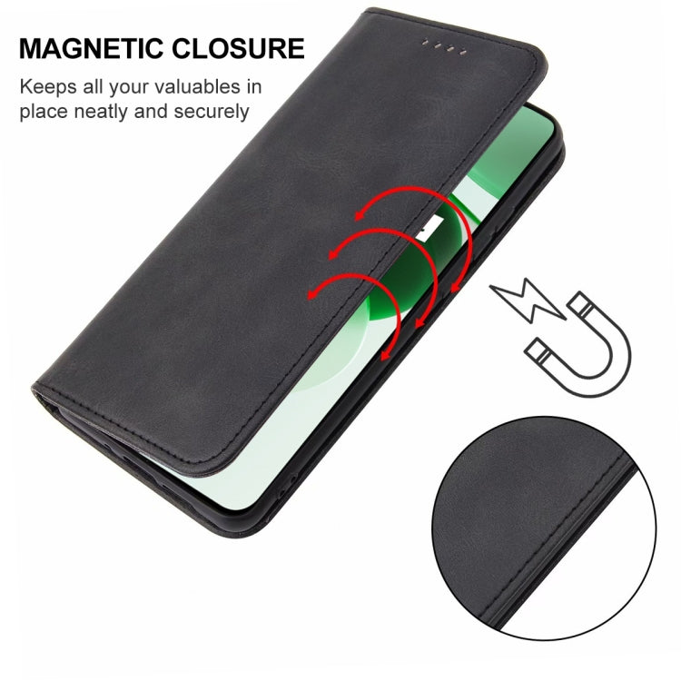 For Realme C35 Magnetic Closure Leather Phone Case(Black) - free shipping - PMC TechLife - Order now!