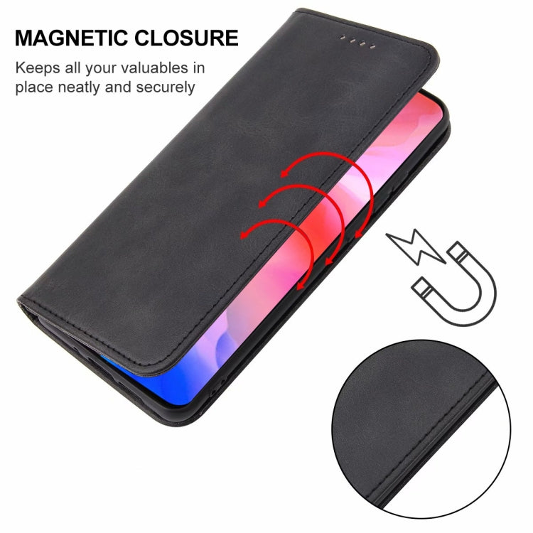 For vivo Y30 Magnetic Closure Leather Phone Case(Black) - vivo Cases by PMC TechLife | Online Shopping South Africa | PMC TechLife