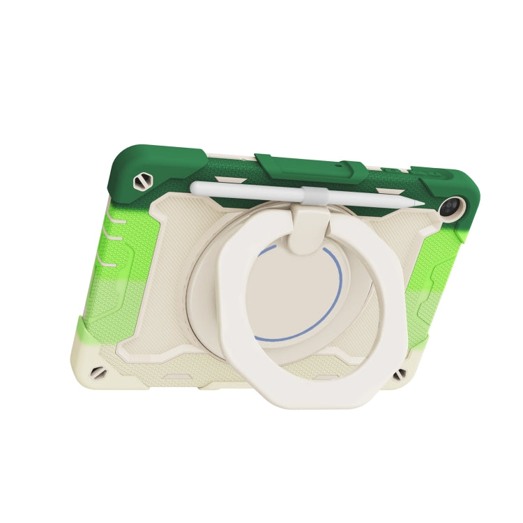For Huawei MatePad T 10s / T10 Armor Contrast Color Silicone + PC Tablet Case(Rainbow Green) - Huawei by PMC TechLife | Online Shopping South Africa | PMC TechLife | Buy Now Pay Later Mobicred