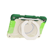For Huawei MatePad T 10s / T10 Armor Contrast Color Silicone + PC Tablet Case(Rainbow Green)