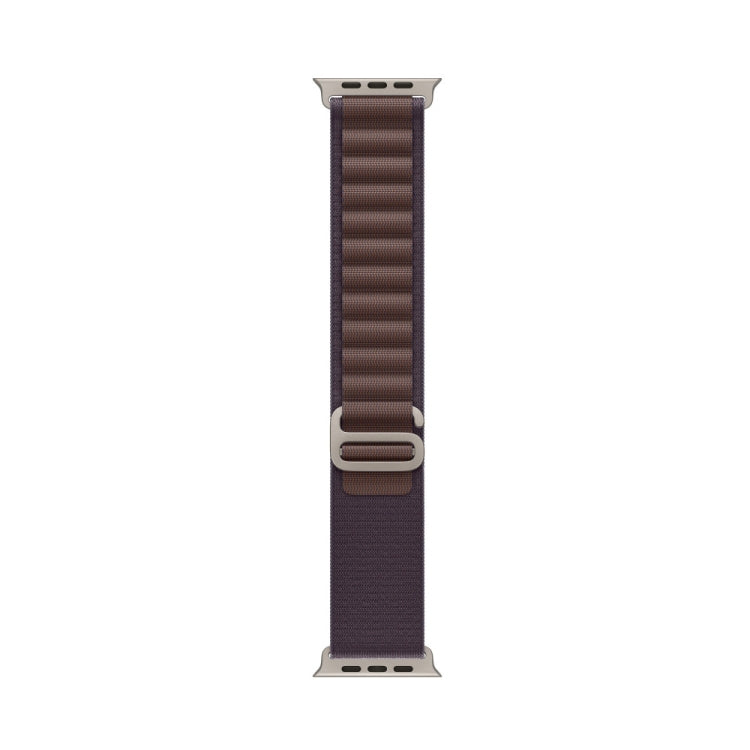 Nylon Loop Watch Band For Apple Watch Ultra & Ultra 2 49mm / Series 9&8&7 45mm / SE 2&6&SE&5&4 44mm(Indigo Blue)