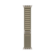 Nylon Loop Watch Band For Apple Watch Ultra & Ultra 2 49mm / Series 9&8&7 45mm / SE 2&6&SE&5&4 44mm(Olive)