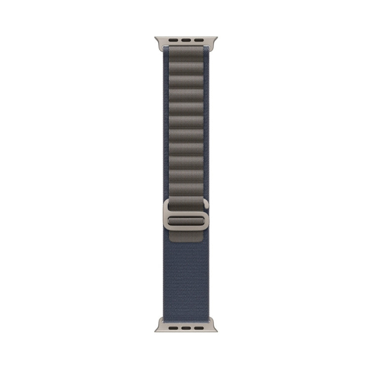 Nylon Loop Watch Band For Apple Watch Ultra & Ultra 2 49mm / Series 9&8&7 45mm / SE 2&6&SE&5&4 44mm(Blue)