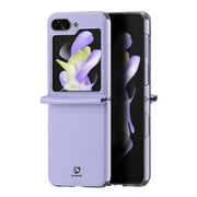 For Samsung Galaxy Z Flip5 5G DUX DUCIS Bril Series PU + TPU Phone Case(Purple)