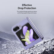 For Samsung Galaxy Z Flip5 5G DUX DUCIS Bril Series PU + TPU Phone Case(Purple)