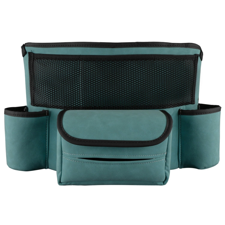 Car Center Console Hanging Bag Sheepskin Leather Storage Bag(Blue) - Seat Accessories by PMC TechLife | Online Shopping South Africa | PMC TechLife | Buy Now Pay Later Mobicred