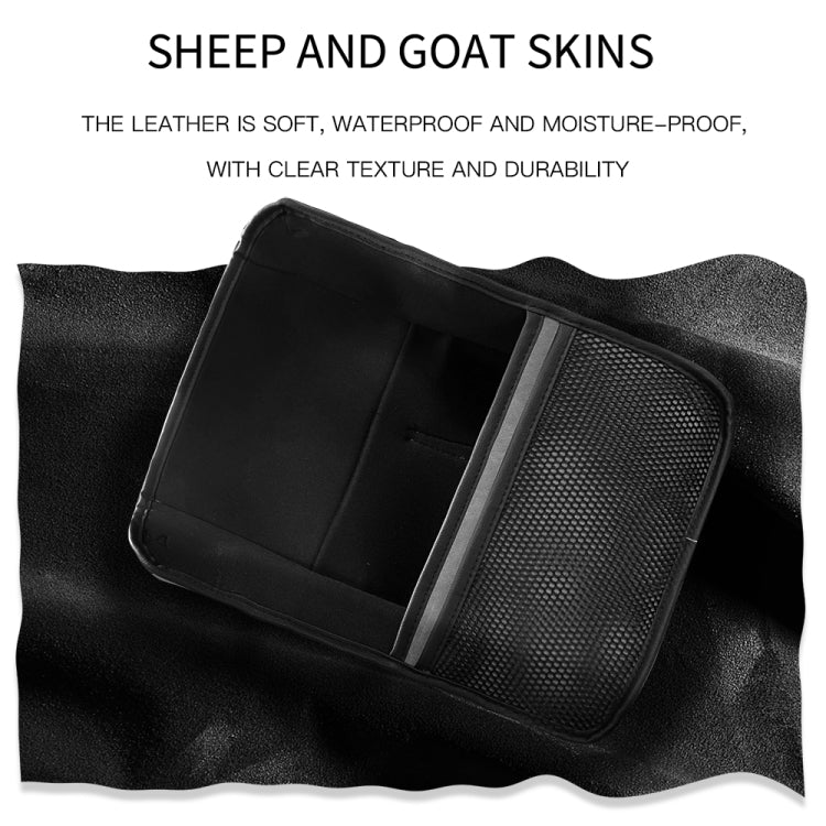 Car Center Console Hanging Bag Sheepskin Leather Storage Bag(Black) - Seat Accessories by PMC TechLife | Online Shopping South Africa | PMC TechLife | Buy Now Pay Later Mobicred