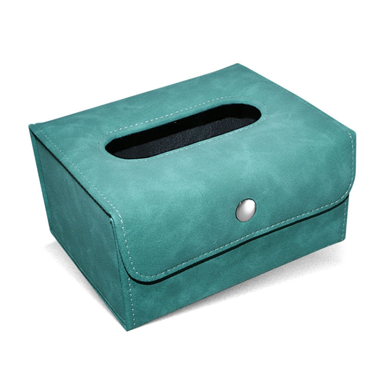Car Hanging Type Tissue Box Sheepskin Leather Facial Tissue Case(Blue) - Tissue Boxes by PMC TechLife | Online Shopping South Africa | PMC TechLife | Buy Now Pay Later Mobicred