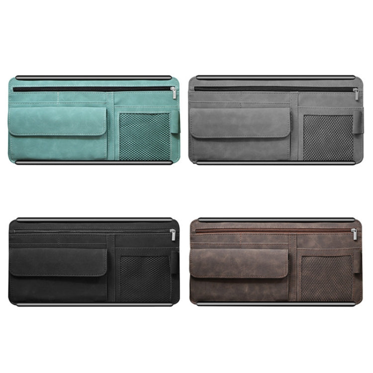 Car Sun Viso Sheepskin Leather Storage Bag(Black) - Stowing Tidying by PMC TechLife | Online Shopping South Africa | PMC TechLife | Buy Now Pay Later Mobicred