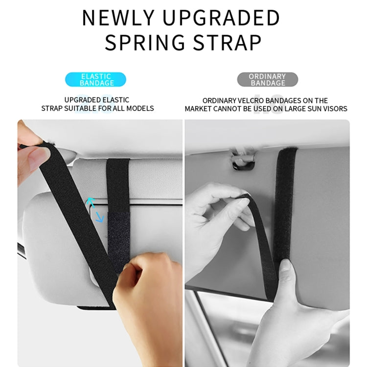 Car Sun Viso Sheepskin Leather Storage Bag(Black) - Stowing Tidying by PMC TechLife | Online Shopping South Africa | PMC TechLife | Buy Now Pay Later Mobicred